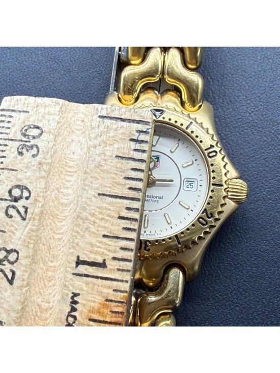 Tag Heuer Women Watch Professional WG1330-2 Gold Tone Stainless Steel Swiss Made